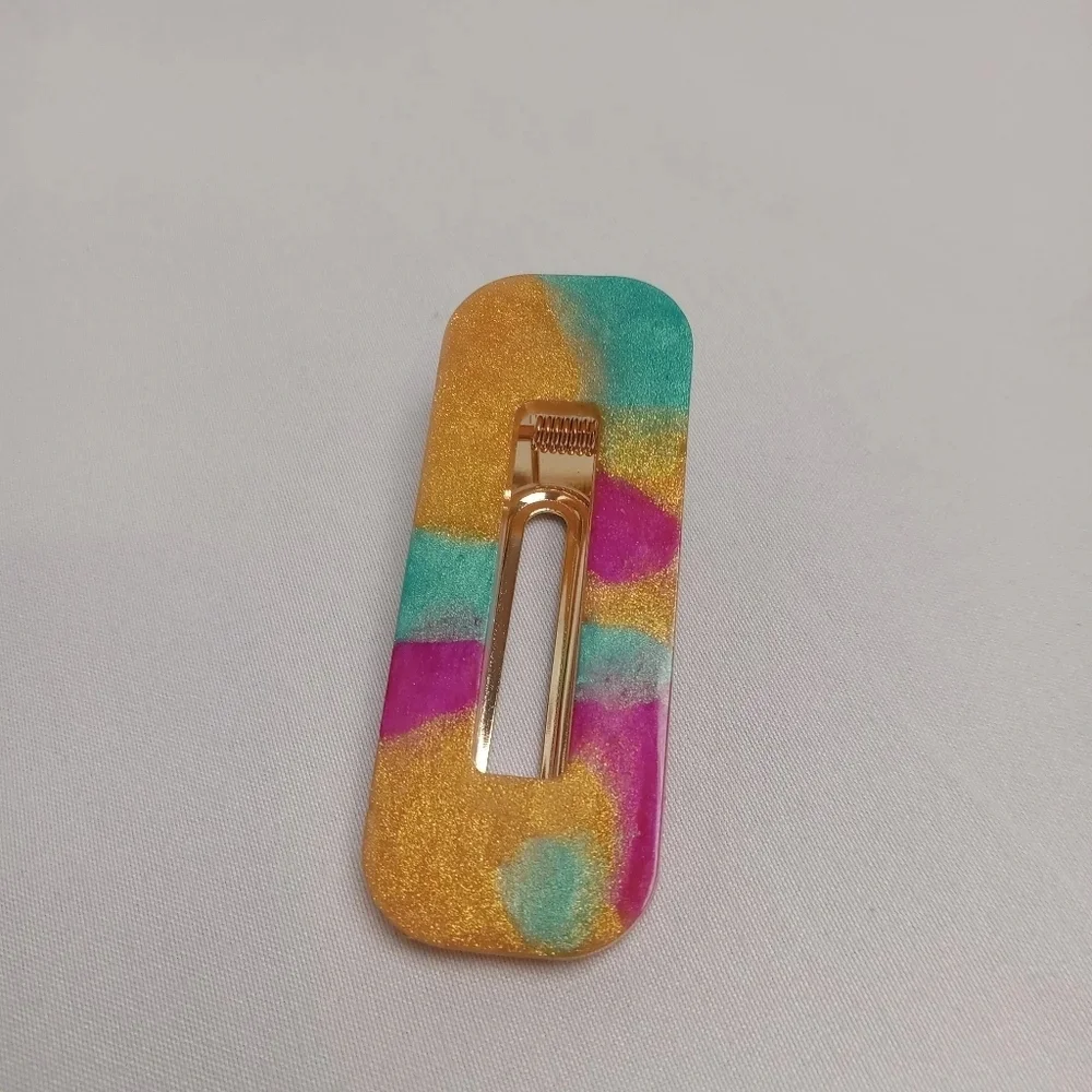 5/$25 Handmade Multicolor Hair Clip